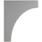 Ekena Millwork 1 3/4"W x 10"D x 12"H Clarksville Wood Vintage Decor Bracket, Pebble Grey BKTWD02X10X12CVPG - alternate 2